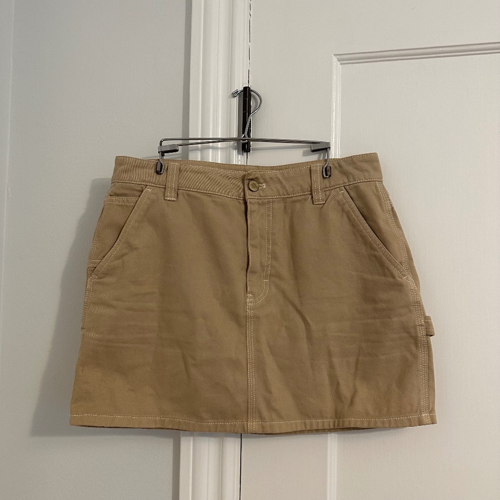 TNA Bellan mini skirt khaki cargo pocket skirt size 6